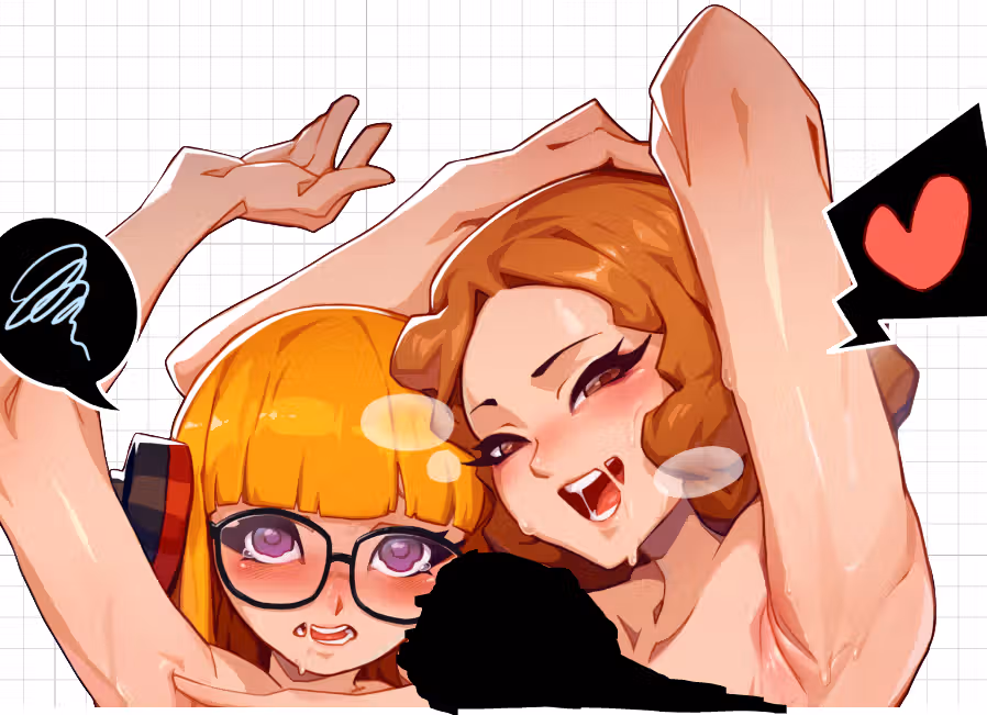 Futaba x Haru Futa Sticker | Persona 5 Futanari Stickers Ecchi Cartoon Futa futanari sticker,persona 5 stickers,futa sticker,Futaba Sakura sticker,nsfw sticker,Haru Okumura sticker