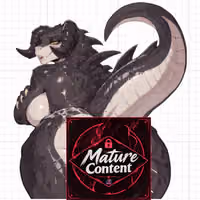 Deathclaw Big Ass Furry Girl Sticker | Fallout Vinyl Sticker NSFW stickers,Deathclaw sticker,Fallout sticker,furry sticker,nsfw sticker