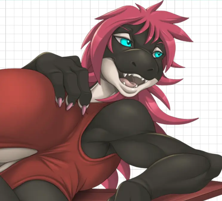 Lifeguard Orca Furry Sticker | Original Vinyl Sticker SFW,NSFW,Futa furry sticker,nsfw sticker,futanari sticker,Lifeguard Orca sticker,original sticker,futa sticker