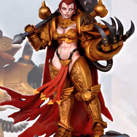 Female SpaceKnight Evadon Miniature | 40k Fan Art by Gaz Minis SFW,NSFW 3d printed,miniature,40k miniature,Female SpaceKnight Evadon,3d printed miniature,nsfw miniature