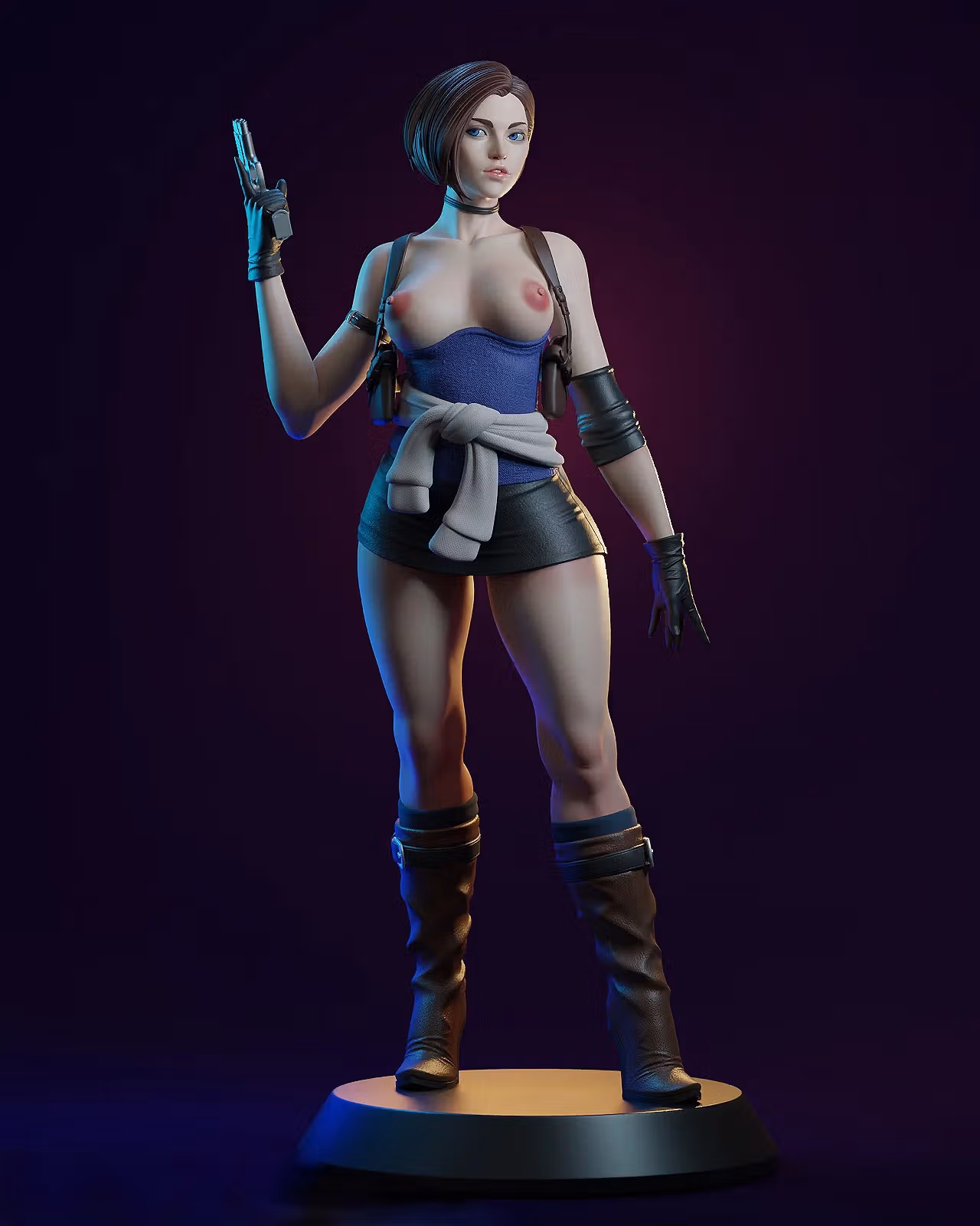 Figura Jill Valentine | Resident Evil fanart autorstwa E.S Monster SFW,NSFW 3d printed,3d printed statue,Resident Evil Statue ,nsfw statue,Jill Valentine statue 