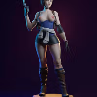 Figura Jill Valentine | Resident Evil fanart autorstwa E.S Monster SFW,NSFW 3d printed,3d printed statue,Resident Evil Statue ,nsfw statue,Jill Valentine statue