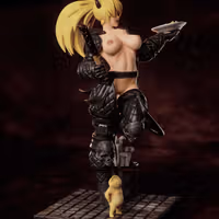 Statue Nikaido | Dorohedoro Fan art par Gatsu SFW,NSFW,Futa 3d printed statue,3d printed,nsfw statue,futa statue,Nikaido Statue,Dorohedoro statue,futa figurines,futanari figurines,futanari statue