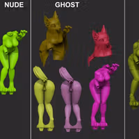 Wolfy Hallowen Statue | Original Fan Art by bosman697 SFW,NSFW null