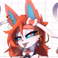 Sylveon furry girl Sticker | Pokemon Vinyl Sticker SFW,NSFW sylveon sticker,furry sticker,Pokémon stickers,NSFW stickers,SFW stickers