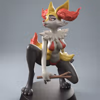 Braixen Furry Statue | Pokémon Fanart von Anyonensfw SFW,NSFW,Futa 3d printed statue,3d printed,nsfw statue,3d printed figure,Pokemon statue,Braixen Statue,furry statue,futa statue,futa figurines,futanari figurines,futanari statue