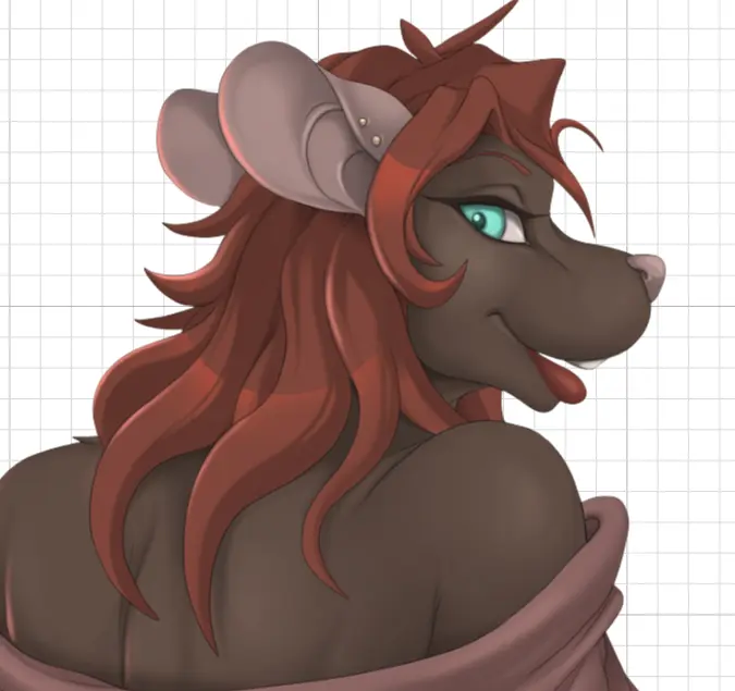 Murine Big Ass Furry Sticker | Original Vinyl Sticker SFW,NSFW,Futa furry sticker,nsfw sticker,futanari sticker,Murine sticker,original sticker,futa sticker