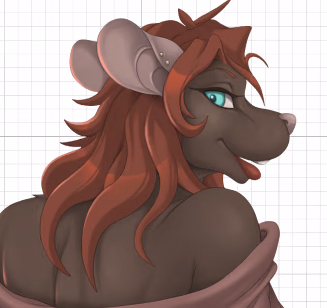 Murine Big Ass Furry Sticker | Original Vinyl Sticker SFW,NSFW,Futa furry sticker,nsfw sticker,futanari sticker,Murine sticker,original sticker,futa sticker