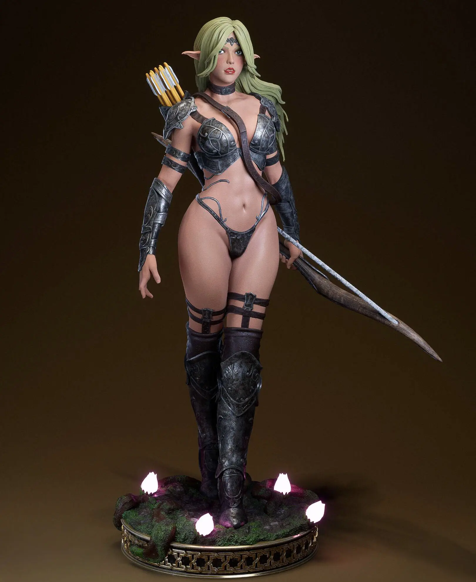 Figura Elaria Shadowleaf | DnD Fanart autorstwa Abe3D SFW,NSFW 3d printed statue,Elaria Shadowleaf Statue,dnd statue,3d printed figure,3d printed,nsfw statue