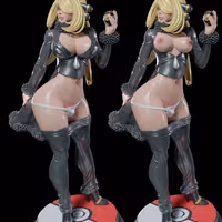 Figura Cynthia | Pokemon Fanart autorstwa Digital Dark SFW,NSFW,Futa 3d printed statue,3d printed,nsfw statue,3d printed figure,futa statue,Cynthia Statue,Pokemon Statue,futa figurines,futanari figurines,futanari statue