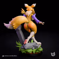 Renamon Statue | Digimon Fan Art by mowmaw NSFW,Futa 3d printed,Renamon statue,futa statue,Digimon statue,furry statue,nsfw statue,futa figurines,futanari figurines,futanari statue