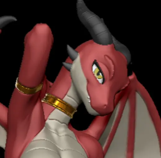 Dragon Furry Statue | Original Fanart von YLZX3 NSFW 3d printed,3d printed statue,Original Statue ,Dragon statue,nsfw statue,furry statue