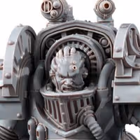 Chaos Prime The Iron Knight Miniature | 40k Fan Art by glukivnete SFW 3d printed miniature,3d printed,miniature,sfw miniature,warhammer 40k,40k miniature,Chaos Prime The Iron Knight,Perturabo Primarch of the Iron Warriors Legion