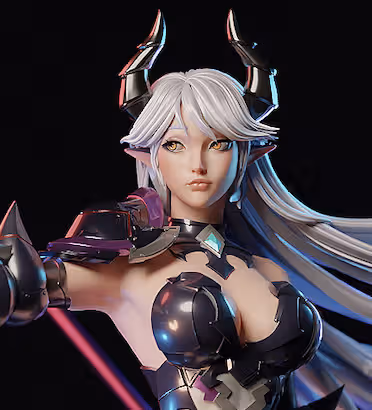 Luna Statue | Epic Seven Fan Art by E.S Monster SFW,NSFW 3d printed,3d printed statue,Luna Statue ,nsfw statue,Epic Seven statue 