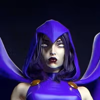 Raven Statue | DC Fanart von Yan-H SFW,NSFW 3d printed statue,3d printed,nsfw statue,3d printed figure,Raven statue,Teen Titans statue