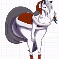 Loona Christmas Sticker | Helluva Boss Vinyl Sticker SFW furry sticker,Helluva Boss sticker,sfw sticker,Loona Christmas ,Helluva Boss sticker,loona sfw
