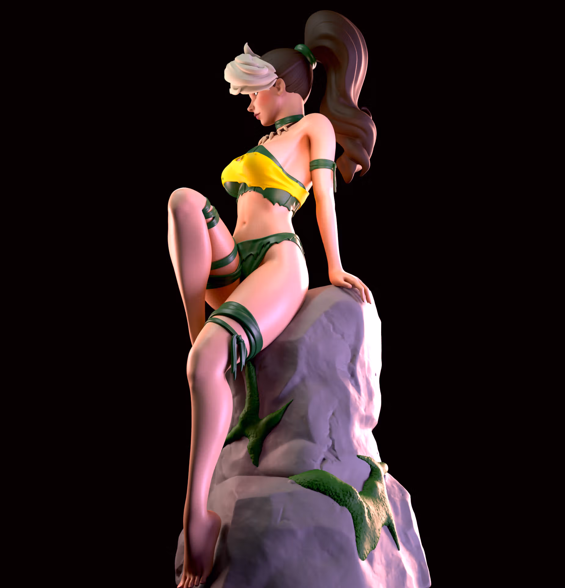 Statua Rogue Savage Lands | Marvel Fan art di Azaak3d SFW 3d printed statue,3d printed,sfw statue,Marvel statue,Rogue statue