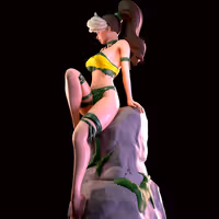 Estatua Rogue Savage Lands | Marvel Fan art por Azaak3d SFW 3d printed statue,3d printed,sfw statue,Marvel statue,Rogue statue