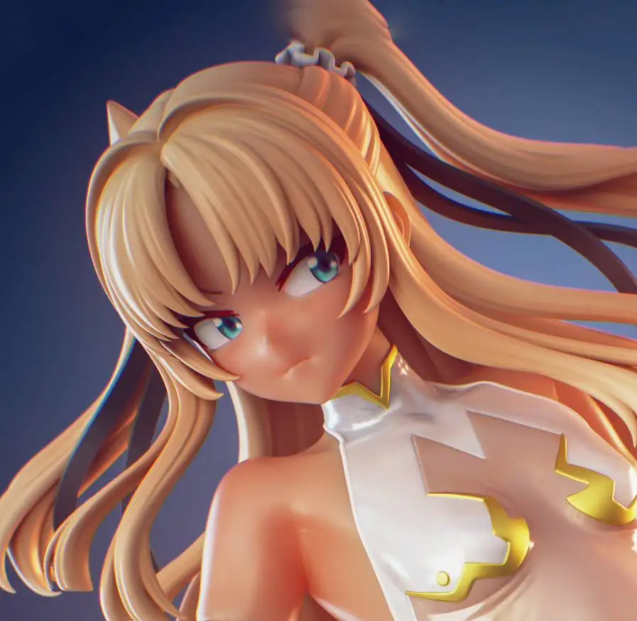 Lily Futaba Statue | Tentacle & Witches Fan Art by PikkyPrints SFW,NSFW 3d printed statue,3d printed,3d printed figure,Lily Futaba Statue,Tentacle And Witches Statue,nsfw statue