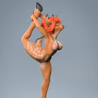 Dana Deer Statue | Original Fan Art by Anyonensfw SFW,NSFW,Futa 3d printed,3d printed statue,nsfw statue,futa statue,furry statue,Dana Deer Statue,futa figurines,futanari figurines,futanari statue