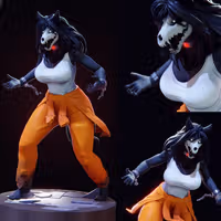 Statue Mal0 | SCP Fan art par Evil Crivl SFW,NSFW 3d printed,3d printed statue,3d printed figure,furry figure,Mal0 Statue,scp figure
