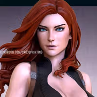 Mara Jade Statue | Star Wars Fan Art by OXO3D SFW,NSFW 3d printed statue,3d printed,nsfw statue,3d printed figure,Mara Jade Statue,Star Wars Statue