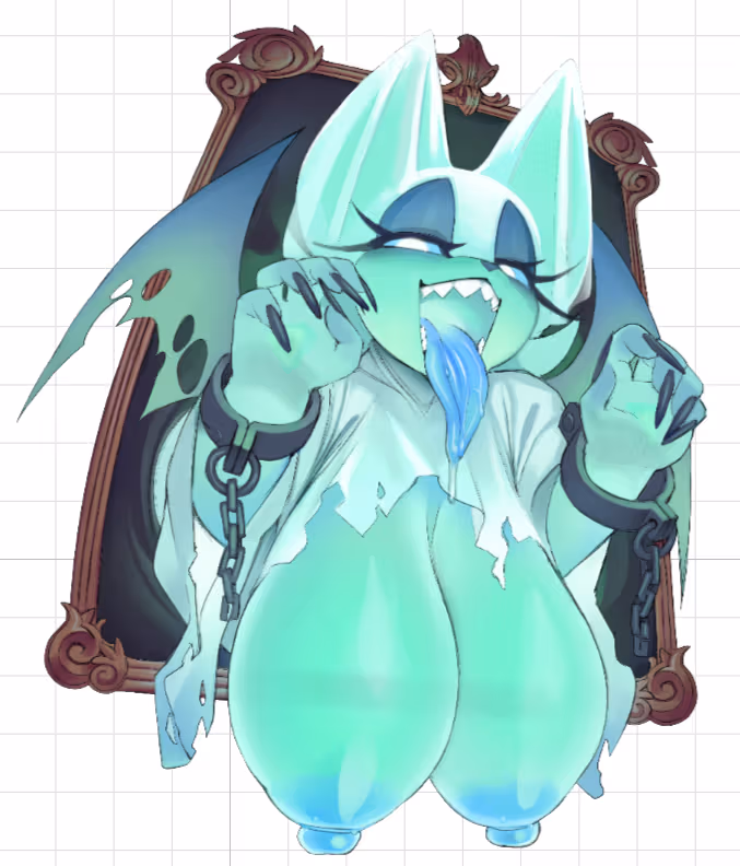 Spooky Bat Big Boobs Sticker | Sonic the Hedgehog Vinyl Sticker SFW,NSFW Spooky Bat sticker,furry sticker,SFW stickers,Sonic the Hedgehog,NSFW stickers