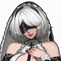 2B NieR Nun Sticker | NieR: Automata Vinyl Sticker SFW,NSFW 2B sticker,nsfw sticker,NieR: Automata stickers