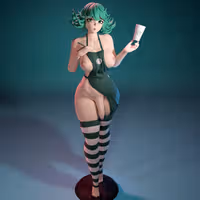 Starbucks Tatsumaki Statue | One-Punch Man Fan Art by FunserviceSTL SFW,NSFW,Futa 3d printed statue,nsfw statue,Starbucks Tatsumaki statue,One-Punch Man,3d printed figure,3d printed,futa figurines,futanari figurines,futanari statue,futa statue