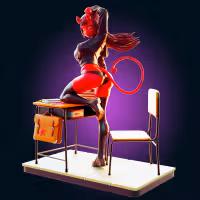 Meru Succubus Statue | Meru the Succubus Fan Art by Officer Rhu SFW,NSFW,Futa 3d printed,Meru Succubus statue,futa statue,Monster Girl statue,furry statue,nsfw statue,futa figurines,futanari figurines,futanari statue