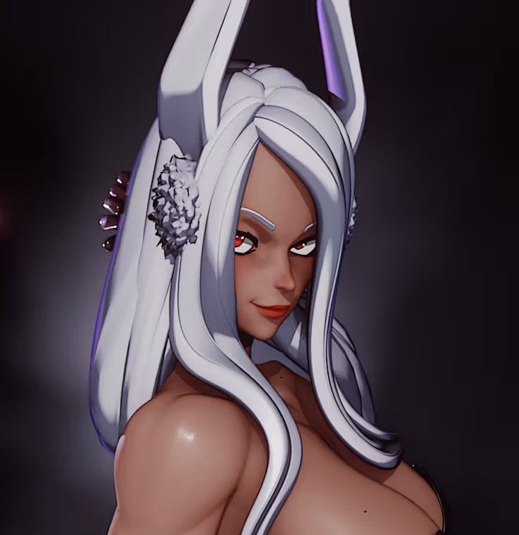 Figura Short Dress Mirko | My Hero Academia Fanart autorstwa Rushzilla SFW,NSFW 3d printed statue,3d printed,3d printed figure,my hero academia Statue,Mirko Statue,nsfw statue