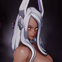 Figura Short Dress Mirko | My Hero Academia Fanart autorstwa Rushzilla SFW,NSFW 3d printed statue,3d printed,3d printed figure,my hero academia Statue,Mirko Statue,nsfw statue