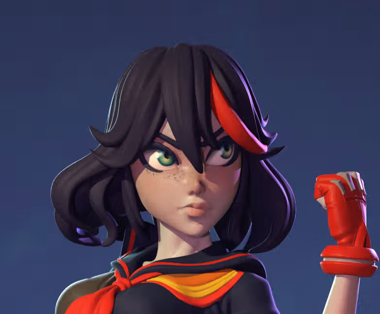 Ryuko Matoi Statue | Kill La Kill Fan Art by Dinamuuu3d SFW,NSFW 3d printed statue,3d printed,Kill La Kill Statue ,3d printed figure,nsfw statue,Ryuko Matoi Statue
