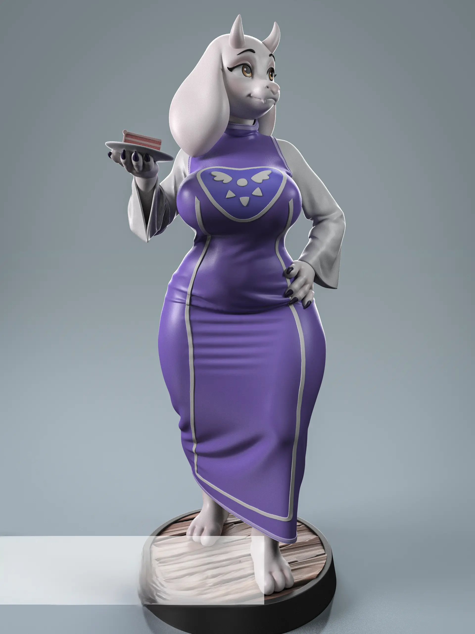 Toriel Goat Statue | Undertale Fan Art by Anyonensfw SFW,NSFW 3d printed,3d printed statue,nsfw statue,Toriel Goat Statue,Undertale Statue