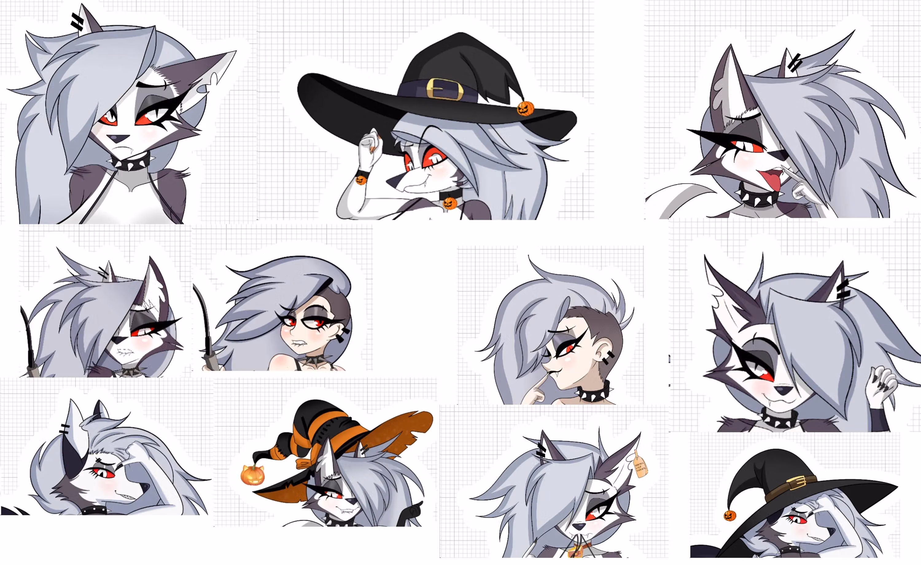 Loona Mega Pack Sticker | Helluva Boss Vinyl Sticker SFW,NSFW furry sticker,sticker pack,nsfw sticker,loona sticker,Helluva Boss sticker,Halloween sticker