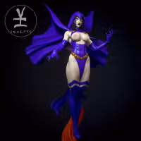 Raven Statue | DC Fanart von Yan-H SFW,NSFW 3d printed statue,3d printed,nsfw statue,3d printed figure,Raven statue,Teen Titans statue
