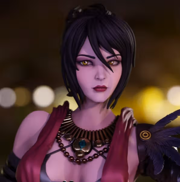 Morrigan Statue | Dragon Age Fan Art by Momoji3d SFW,NSFW 3d printed,3d printed statue,nsfw statue,Morrigan statue,Dragon Age statue