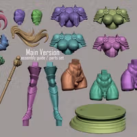 Statua Knight Girl | Fan art DnD di Digital Dark SFW,NSFW,Futa 3d printed statue,3d printed,nsfw statue,futa statue,futa figurines,futanari figurines,futanari statue,3d printed figure,Knight Girl Statue ,dnd statue