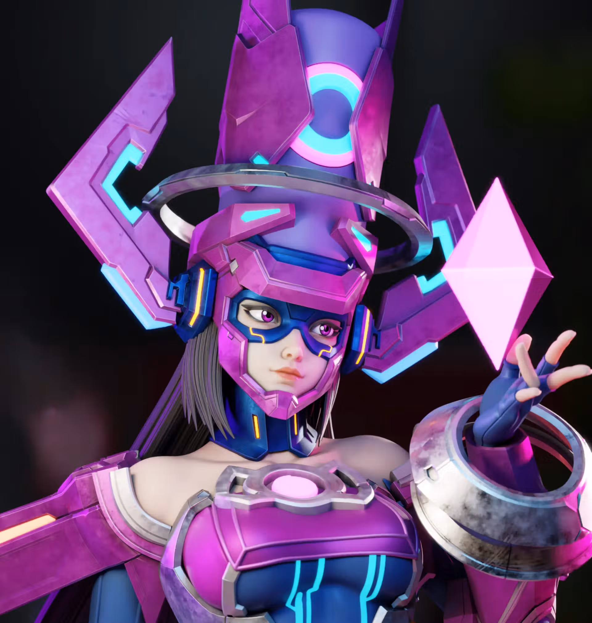 Galacta Statue | Marvel Rivals Fan Art by 3Dmoonn SFW,NSFW 3d printed,3d printed statue,Galacta Statue,Marvel statue,nsfw statue