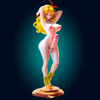 Launch Statue | Dragon Ball Fan Art by Officer Rhu SFW,NSFW,Futa 3d printed statue,3d printed,nsfw statue,Launch Statue,Dragon Ball Statue,futa statue,futa figurines,futanari figurines,futanari statue