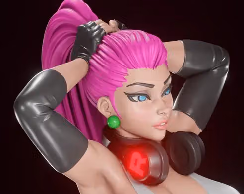 Jessie and Meowth Statue | Pokemon Fan Art by Digital Dark SFW,NSFW,Futa 3d printed statue,3d printed,nsfw statue,futa statue,3d printed figure,Jessie and Meowth Statue,pokemon Statue,futa figurines,futanari figurines,futanari statue