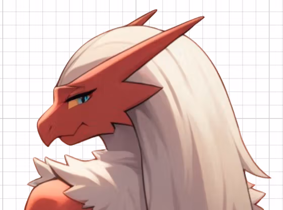 Naklejka Blaziken Sit Furry Girl | Pokemon Naklejka winylowa NSFW furry sticker,sfw sticker,stickers,blaziken,pokemon sticker