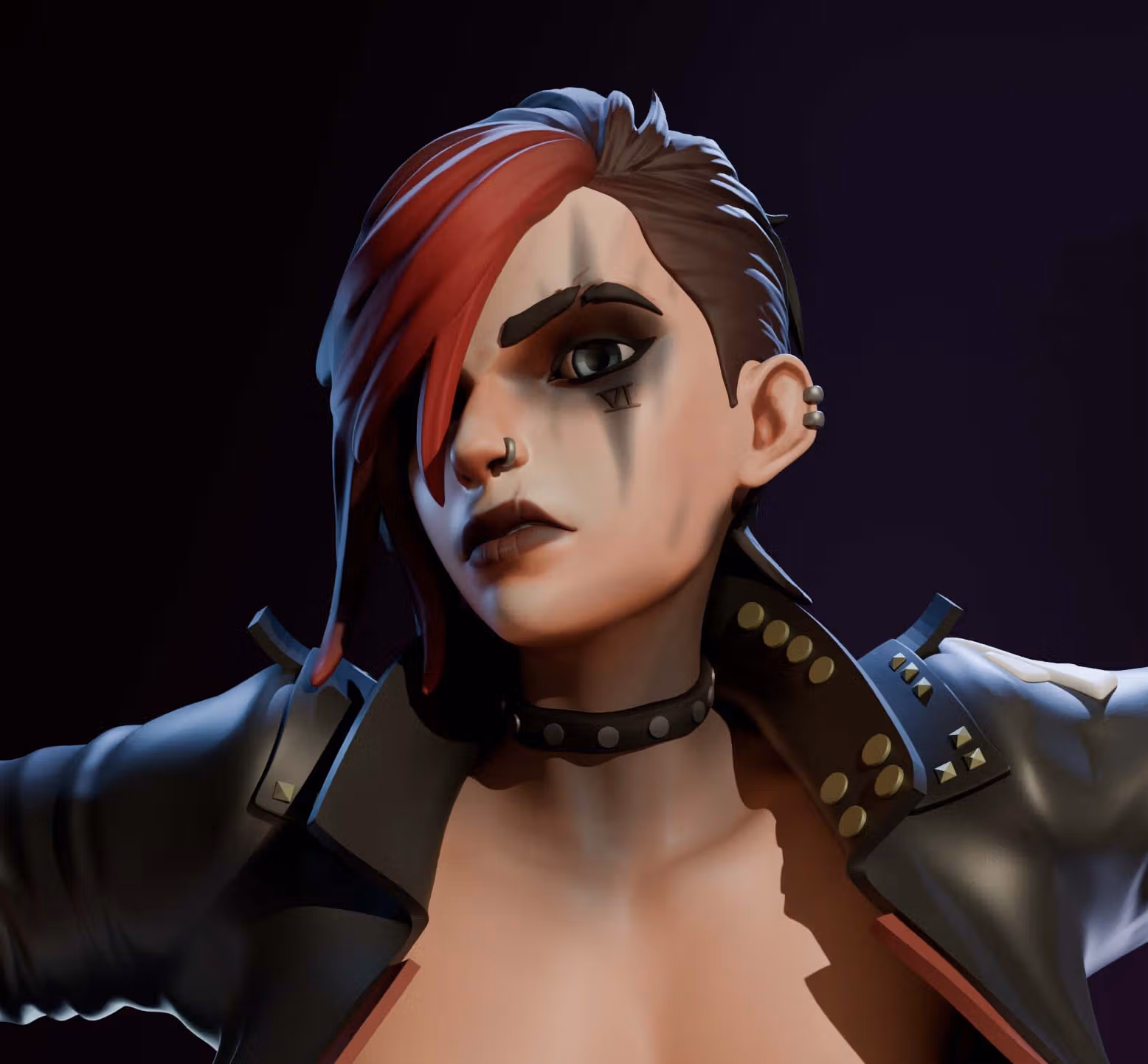 Figura Vi Pitfighter | Arcane Fanart autorstwa FunserviceSTL SFW,NSFW,Futa 3d printed statue,nsfw statue,Arcane statue,Vi Statue,3d printed figure,3d printed,futa figurines,futanari figurines,futanari statue,futa statue