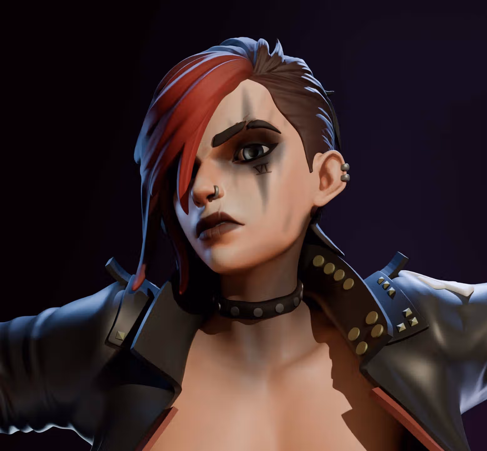 Vi Pitfighter Statue | Arcane Fan Art by FunserviceSTL SFW,NSFW,Futa 3d printed statue,nsfw statue,Arcane statue,Vi Statue,3d printed figure,3d printed,futa figurines,futanari figurines,futanari statue,futa statue
