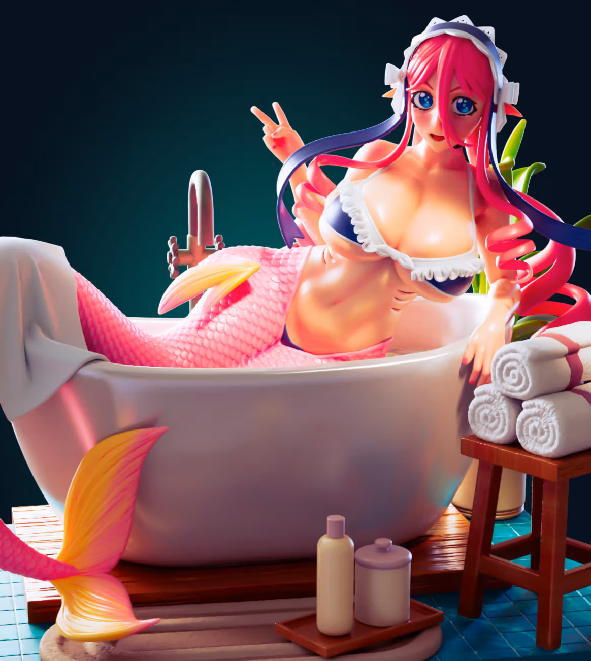 Meroune Mermaid Girl Furry Statue | Monster Girl Fan Art by Officer Rhu SFW,NSFW,Futa 3d printed statue,3d printed,3d printed figure,Meroune Mermaid Girl Statue,Monster Girl Statue,futa statue,futa figurines,futanari figurines,futanari statue,nsfw statue,furry statue