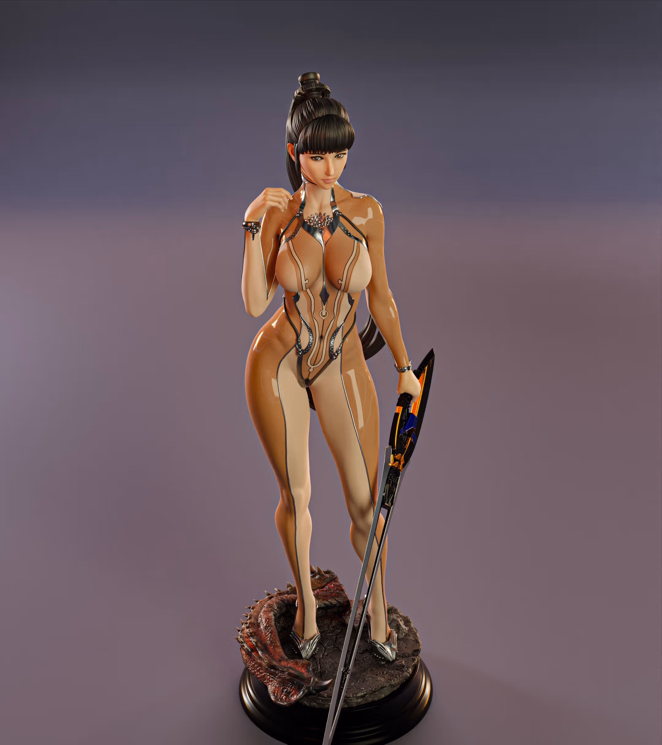Figura EVE | Stellar Blade Fanart autorstwa Abe3D SFW,NSFW 3d printed statue,3d printed,nsfw statue,eve statue,Stellar Blade