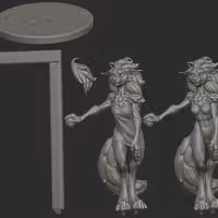 Statue Loona Ouvre la Porte | Helluva Boss Fan art par juicehok SFW,NSFW,Futa 3d printed,3d printed statue,Loona Statue,Helluva Boss,furry statue,nsfw statue,futa statue,futa figurines,futanari figurines,futanari statue