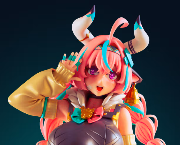 Statue Varesa Cowgirl | Genshin Impact Fan art par Officer Rhu SFW,NSFW 3d printed statue,3d printed,3d printed figure,Varesa Cowgirl Statue,Genshin Impact Statue,furry statue