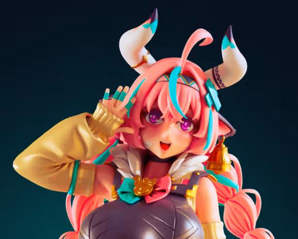 Varesa Cowgirl Statue | Genshin Impact Fan Art by Officer Rhu SFW,NSFW 3d printed statue,3d printed,3d printed figure,Varesa Cowgirl Statue,Genshin Impact Statue,furry statue