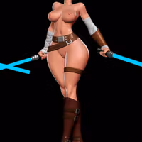 Jedi Girl Statue | Star Wars Fan Art by Digital Dark SFW,NSFW 3d printed statue,3d printed,nsfw statue,3d printed figure,Jedi Girl Statue,Star Wars